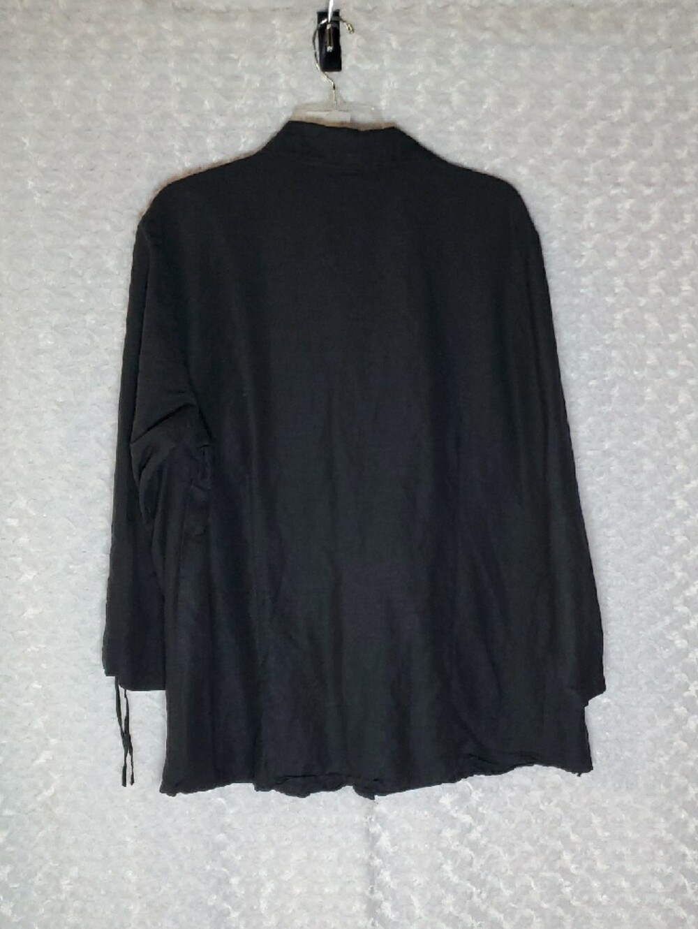 Vintage Ashley Stewart Black Casual Shirt and skirt Linen Blend size 18 - Picture 6 of 13